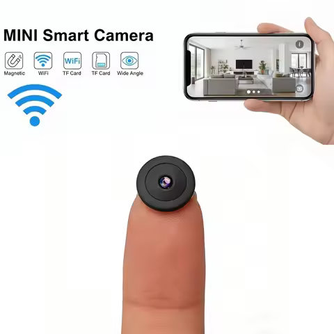Ultra HD mini camera, wireless home monitor, plug-free WiFi mini cam for remote phone viewing in car