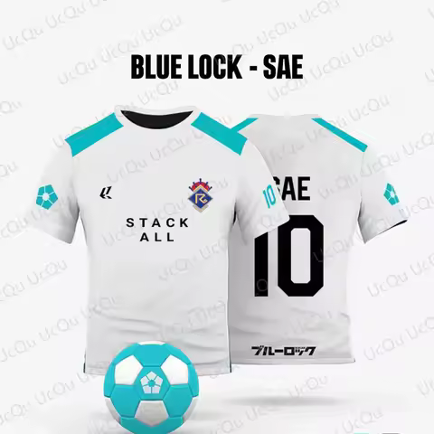 2025 Blue Lock LIMITED Blue Lock Jersey - Re Al Home Kit, Summer Quick-Drying Fashion Sport Tee for 