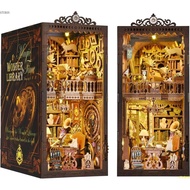 DIY Book Nook Kit, DIY Dollhouse Booknook Bookshelf Insert Decor Alley Book Nook Kits for Adults,Boo