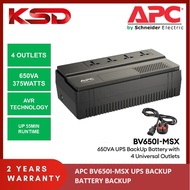 APC BV650I-MSX Easy UPS Backup Battery BV 650VA, Universal Outlet, 230V with AVR Automatic Voltage S