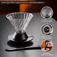 Bincoo Clever Cup Smart Dripper – Diagonal Twisting V60 Immersion Coffee Brewer V60 Dripper