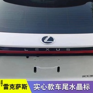 Sesuai untuk Lexus New NX350h Lambang Belakang GX550 LX600 Batang RX450h Pelekat Kristal