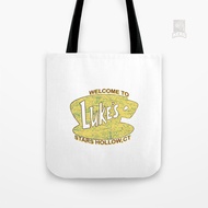 Vintage Lukes Diner Stars Hollow Retro Luke s Diner Gilmore Girls gilmoregirls Tote Bag Canvas
