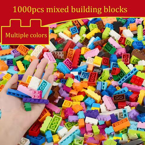 1000 pieces of building blocks city DIY creative building blocks compatible building blocks large ba