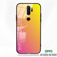 Softcase Glass Kaca Oppo A5 2020 A9 2020 J50- Casing Hp Oppo A5 2020 A9 2020 -Pelindung hp-Case Han