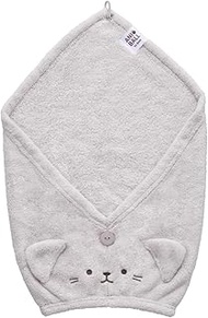 CB Japan Hair Turban, Absorbent and Quick Drying Microfiber, 3 Times More Than Cotton, Color/Cat Bal