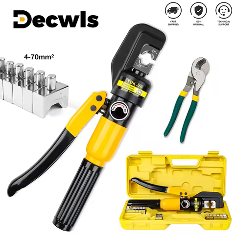 4-70mm² Hydraulic Crimping Pliers YQK-70 Pressure 10T Home Hydraulic Tools Hydraulic Pliers DIY Cabl