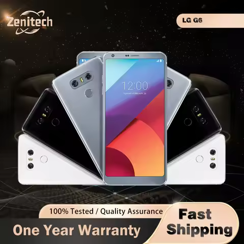 Original LG G6 G600 H870 H873 4G Mobile Phone 4GB RAM 32GB ROM 5.7'' Dual 13MP+5MP Snapdragon 821 Qu