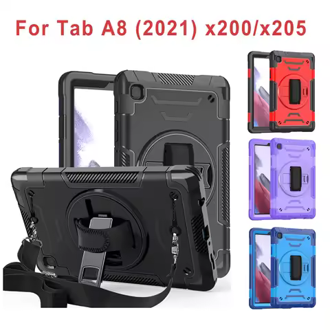 Armor Case For Samsung Galaxy Tab A8 10.5 inch 2021 SM-X200 X205 Heavy Duty Shockproof Protective Ta