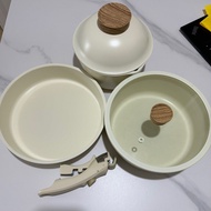 Modori 純白鍋具組 Cookware Set (3件組連蓋）