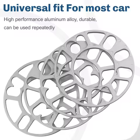 AC34-4Pcs Aluminum Wheel Spacers Shims Plate Auto Wheel Spacers Stud For 4X100 4X114.3 5X100 5X108 5