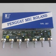 penguat mic roland type 207 penguat mixer audio rakitan amplifier sound system efek kit