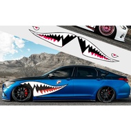 Shark Teeth Sticker SIDE BODY STICKER ALZA MYVI AXIA VIVA WIRA KANCIL