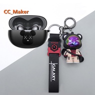 For Honor Choice Earbuds X5 Case Cartoon Bear Keychain Pendant Honor Choice Earbuds X5 Pro / Choice 