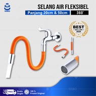 Selang Sambungan Keran Kran Pipa Air Fleksibel Faucet Extension 360 Derajat Murah COD