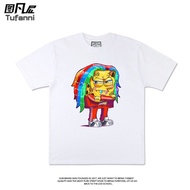 6ix9ine Goo Ba Cartoon Print Short Sleeve T-Shirt - Hip Hop Trend