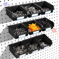 BORRAONE Pegboard Hooks, PP Pegboard Bins, Pegboard Box
