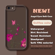 For iPhone 7 Plus 8 Plus SE 2020 SE 2022 6 Plus 6s Plus New Case Cartoon Beautiful Flower Silicone Soft TPU Cover Full Camera Lens Protect Shockproof Phone Casing