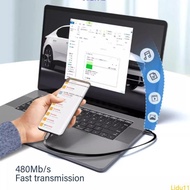 Lidu11 Silicone Flat 65W USB C Cable USB C Male to Female Cable For Gaming Laptops And Docking Stati