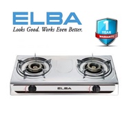 ELBA GAS STOVE EGS-F7192(SS), 2 BURNERS GAS COOKER, DAPUR GAS