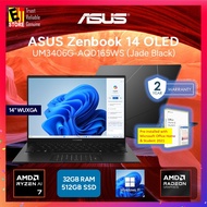 ASUS Zenbook 14 Copiliot Laptop UM3406G-AQD165WS (RYZEN AI 7-445/32GB/512GB/14OLED/Radeon 840M/OFF H