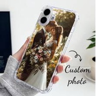 1 ชิ้น เคสโทรศัพท์ TPU 1.0 ใส แบบกำหนดเองด้วยรูปภาพ เข้ากันได้กับ 15 Pro Max/เข้ากันได้กับ 16 Pro Ma