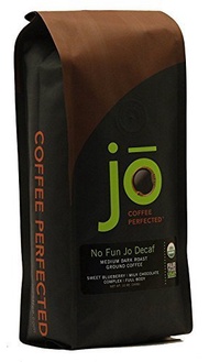 ▶$1 Shop Coupon◀  NO FUN JO DECAF: 12 oz, Organic Decaf Ground Coffee, Swiss Water Process, Fair Tra