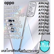 Clear Silicone Case oppo Reno8(5g) Reno8z Reno8Pro Reno7(5g) Reno7z A96(4g) A77(5g) A76(4g) A57(4g) 