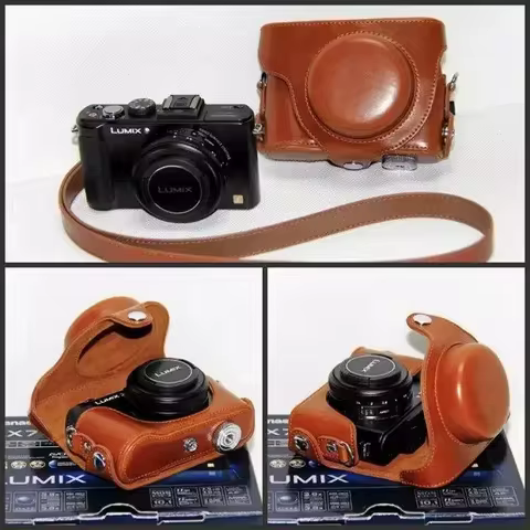 Digital Camera Bag PU Leather Hard Case For Panasonic Lumix DMC-LX7 LX7 LX5 LX3 LX-7 LX-5 LX-3 Camer