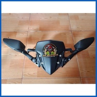 ۩ ▨ ┳ MIO GRAVIS R25 SIDEMIRROR, BRACKET, VISOR and BOLTS SET