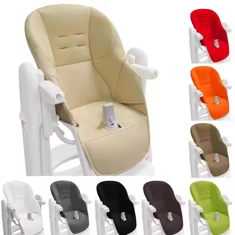 Baby High Chair Seat Cushion Compatible Peg Tatamia Series Dinner Chair PU Leather Sandwich Sponge C
