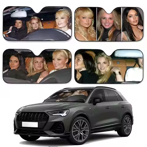 Paris Britney Lindsay-Hilton Car SunShade Car Sunshade Covers Cover Universal Windscreen Folding Vis