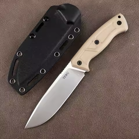 14c28n Fixed Blade Outdoor Jungle Camping Portable Multi functional EDC Survival Tactical Defense Hu