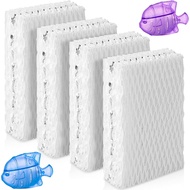 HOUSEMAX 4 Pack WF813 Humidifier Wick Filters with 2 Cleaning Fish, Compatible with Vicks Equate Eqw