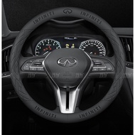NEW 3D Emboss Non Slip Leather Car Steering Wheel Cover For Infiniti FX35 Q30 Q50 Q60 Q70 Q80 ESQ QX
