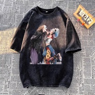 【M-5XL】Fashion High quality Vintage Comics Joker and fiancee Print Short Sleeve T-shirt for Men 2024