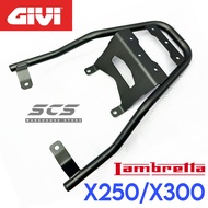 GIVI Monorack SR LAMBRETTA X250 X300 Accessories Visor Radiator Protector Top Box Rak Spare Part Coo