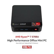 AMD銳龍7 5700U迷你電腦主機辦公商務win11微型電腦主機minipc