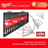MILWAUKEE【 4932-4642-58 】MAXBITE™ Metric 15pc Combination Wrench Set