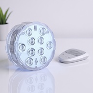 Battery-Powered Submersible Light: 4-LED Lamp for Pools, Vases, and Party Decor