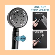 [Ready Stock] HICOOK 5 Modes High Pressure Shower Head With Filter Saving Shower Massage Shower Head