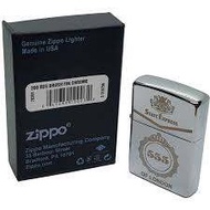 Bật lửa Zippo bạc khắc ba số 555 chính hãng Mỹ vỏ dày mã vạch đầy đủ Chrome High Polished C-15