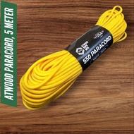 ATWOOD PARACORD, USA (5 meter) 550 4mm G.Yellow