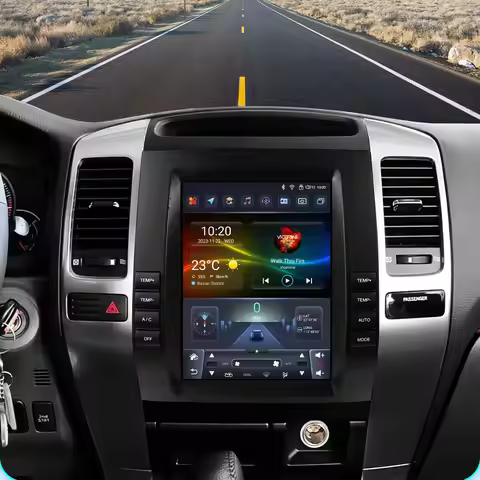 9.7inch Vertical Screen Car Radio for Toyota Land Cruiser Prado 120 Lexus GX470 2002-2009 Wireless C