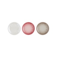 LE CREUSET瓷器圓盤3入組/ 12cm/ 星塵之光/珠光白/櫻花粉/肉豆蔻