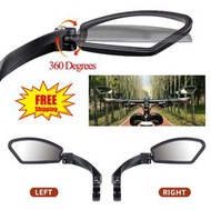 日本暢銷 - [1件裝] 左邊 - 自行車反光鏡 摩托車後視鏡 電動車軟管調節後視鏡 自行車後視鏡