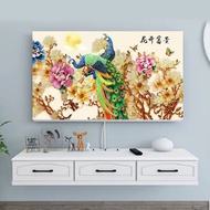 Home decoration High-grade printing pattern / TV cover / 32 inch - 42 inch - 43 inch 55 inch LCD monitor set 65 inch desktop hanging universal TV dust cover TQOI