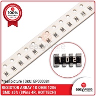 Resistor Array 1K Ohm 1206 SMD SMT 5% 8P4R 102 SMD Network Resistor