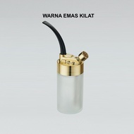 PIPE HOLDER SANDA SD7305 PIPA FILTER SARINGAN AIR PERMANEN BAHAN KACA & METAL UNTUK TEMBAKAU DAN 8MM