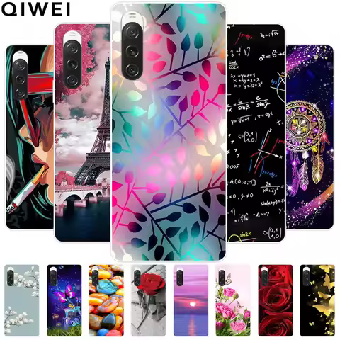 For Sony Xperia 10 IV 5G Case Fashion Silicone TPU Clear Soft Phone Cover for Sony Xperia10 / 10 II 